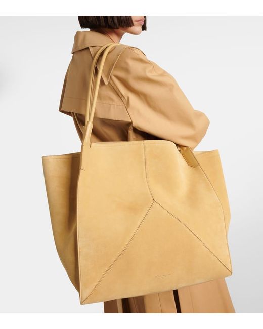 Victoria Beckham Natural Victoria Suede Tote Bag