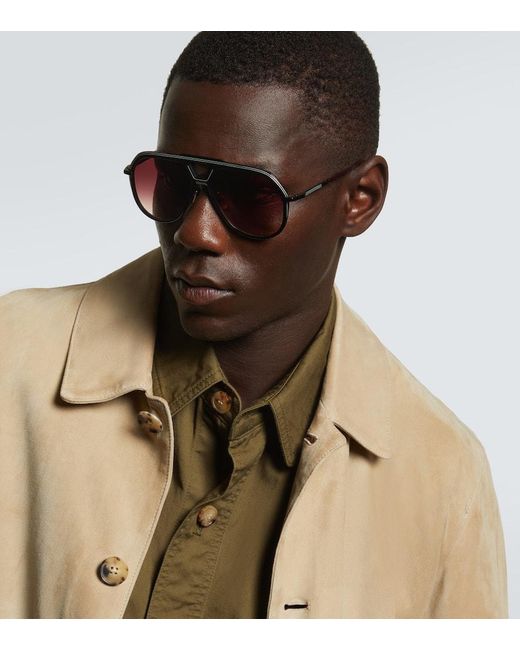 Gafas De Sol De Aviador Lockheed Jacques Marie Mage de hombre de color Brown