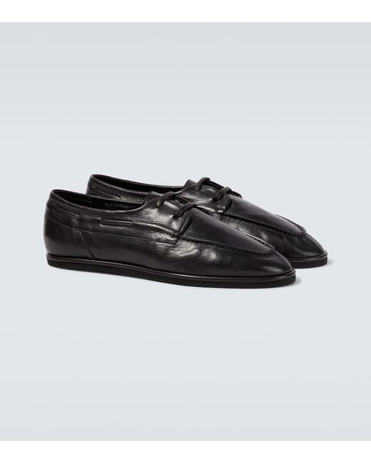 Auralee Segelschuhe Aus Leder in Black für Herren