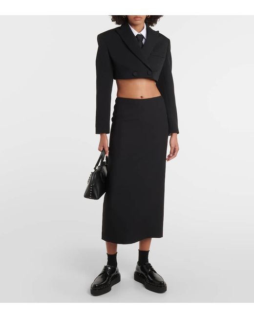 Blazer Cropped di Valentino in Black