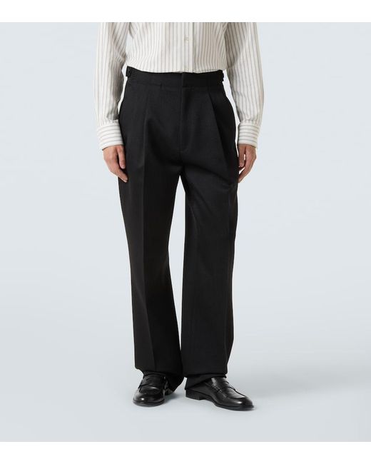 Zegna Black Wool Suit Pants for men