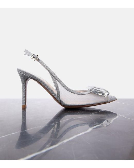 Pumps Slingback Jaipur di Gianvito Rossi in White