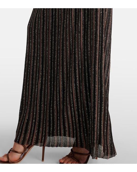 Missoni Black Lame Maxi Dress