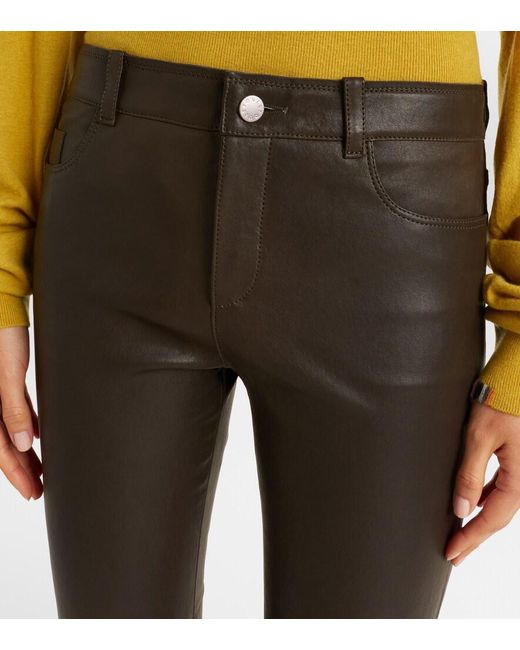 Stouls Gray Dean 22 Leather Flared Pants