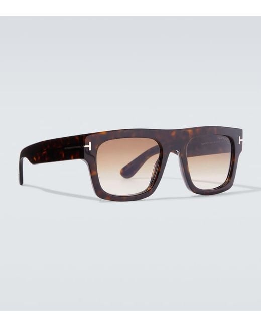 Tom Ford Eckige Sonnenbrille Fausto in Brown für Herren