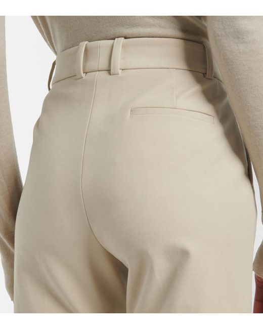 Pantalon Evase Tafina En Coton Melange Joseph en coloris Natural
