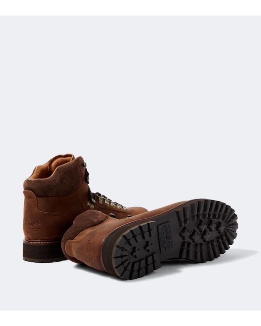 Polo Ralph Lauren Brown Leather Hiking Boots for men