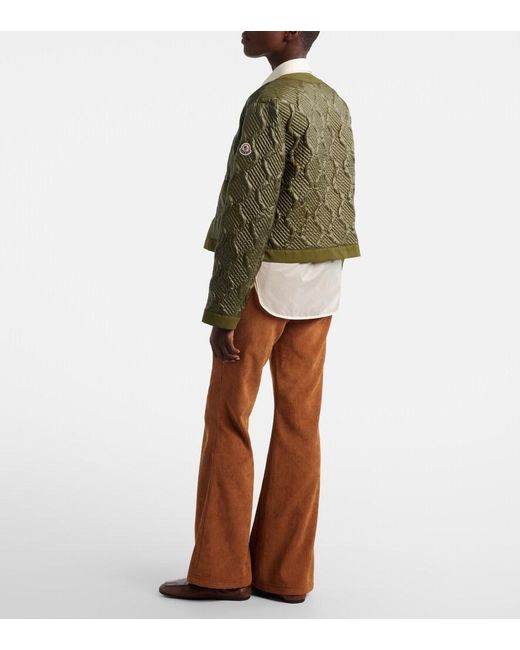 Moncler Brown Corduroy Flared Pants