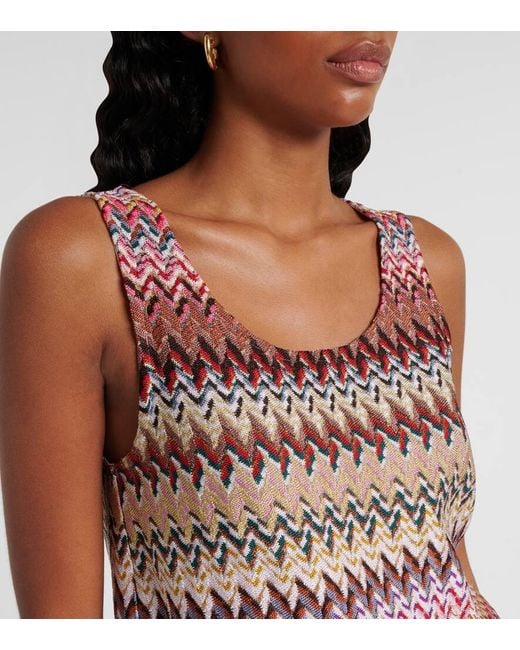 Missoni Pink Zigzag Lame Top
