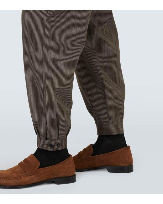 Visvim Gray Carrol Wool And Linen Wide-leg Pants for men