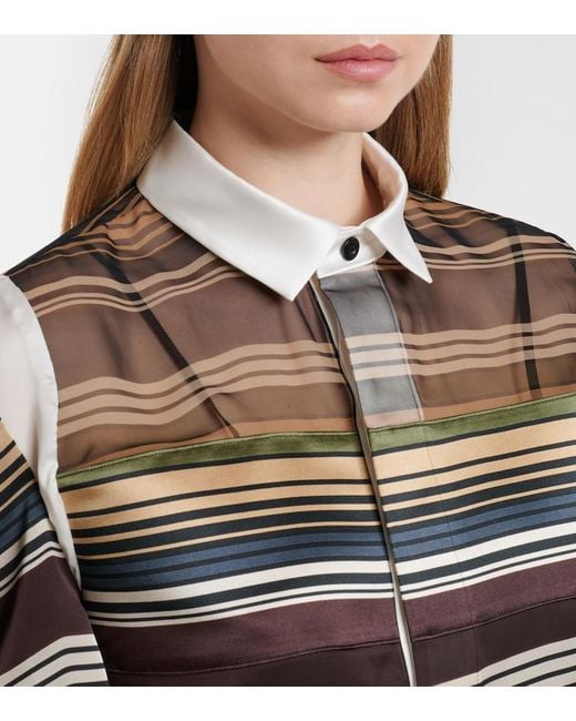 Sacai Multicolor Striped Top