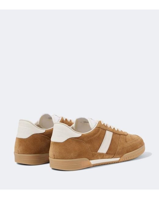 Tom Ford Brown Radcliffe Suede Sneakers for men