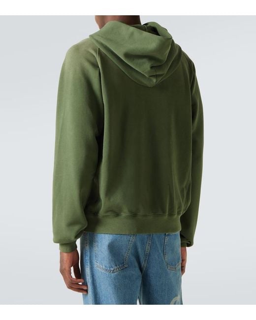 Felpa Con Cappuccio di Gucci in Green da Uomo