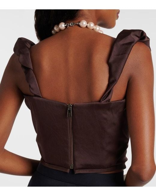 Vivienne Westwood Brown Sunday Draped Corset