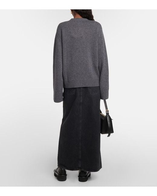 Lisa Yang Gray Danni Cashmere Cardigan