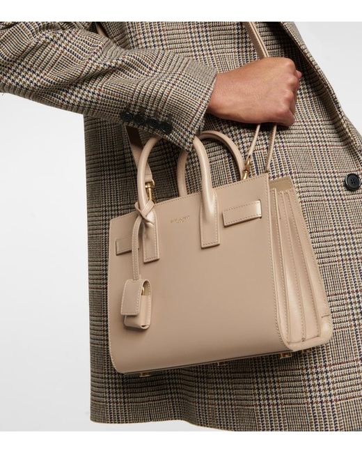 Sac De Jour Baby en cuir Saint Laurent en coloris Natural