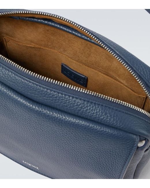 Borsa A Tracolla Pebble Medium di Loewe in Blue da Uomo