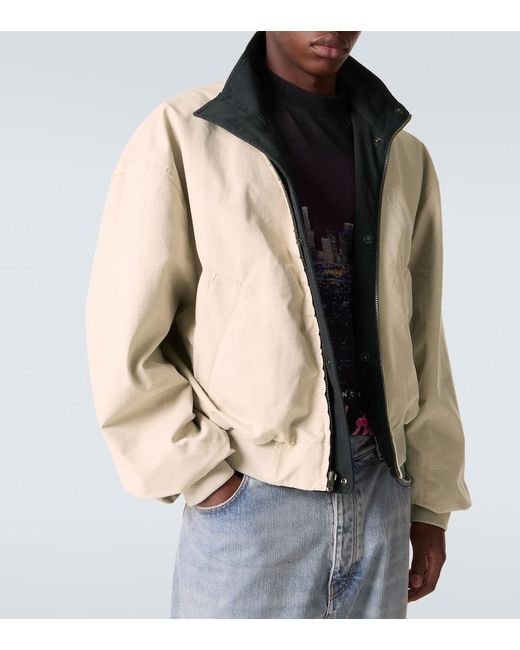 Balenciaga Natural Reversible Cotton-Blend Blouson Jacket for men