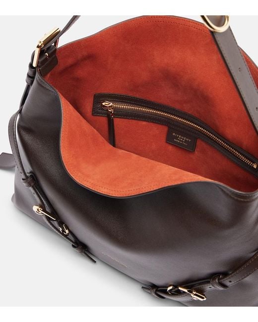 Givenchy Brown Voyou Medium Leather Shoulder Bag