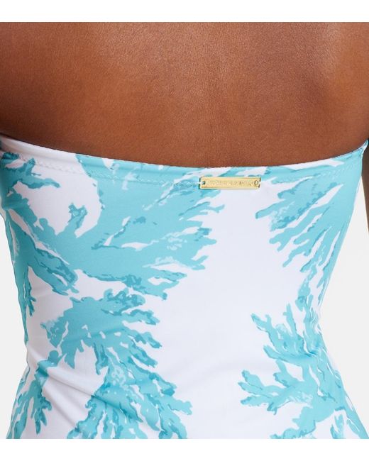 Alexandra Miro Blue Iris Printed Swimsuit
