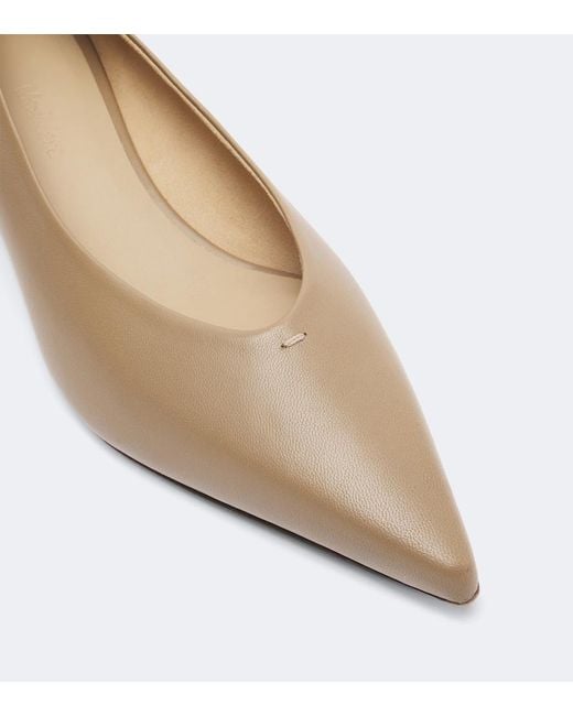 Max Mara Brown Leather Pumps