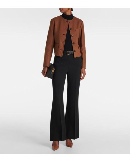 Veronica Beard Brown Lyssa Wool-Blend Jacket