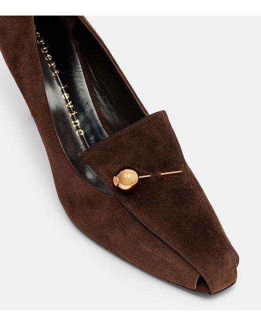 Herbert Levine Brown Aperitif Suede Pumps