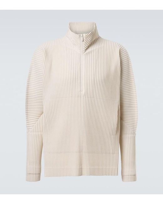 Homme Plissé Issey Miyake Natural Monthly Colors: March Pleated T-Shirt for men