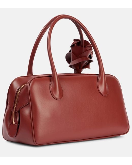 Magda Butrym Red Brigitte Medium Leather Tote Bag