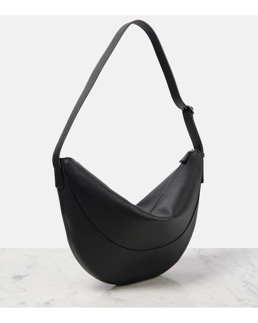 The Row Black Schultertasche Jouve Aus Leder