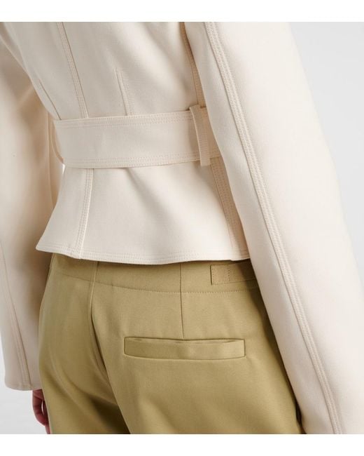 Burberry Natural Belted Cutout Jacket