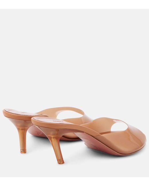 AMINA MUADDI Pink Alexa 60 Pvc Mules