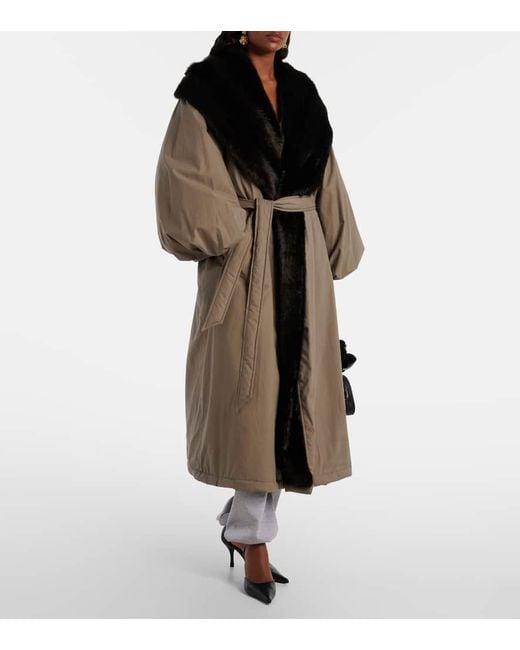 Abrigo Envolvente De Algodon Magda Butrym de color Brown