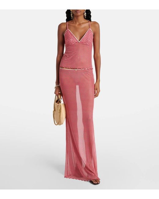 Tank Top Solay A Cuadros Vichy Bananhot de color Pink