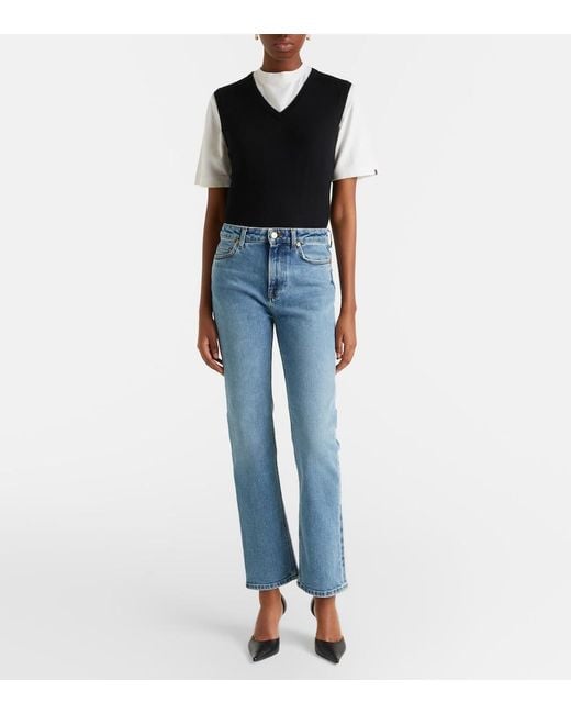 TOVE Blue Marlo Straight Jeans