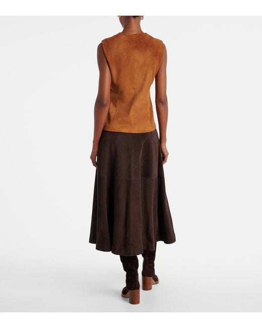 Stouls Brown Casino Suede Vest