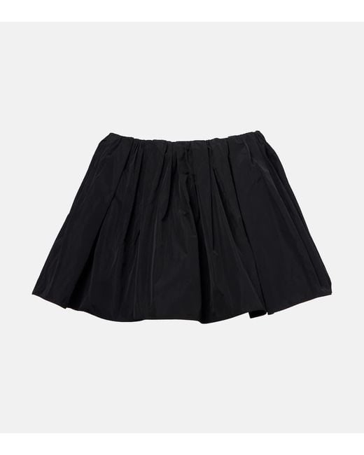 J.W. Anderson Black Skort Aus Taft