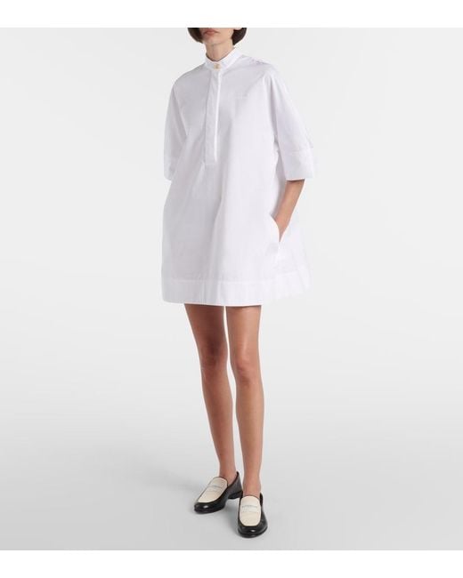 Givenchy White Cotton Poplin Shirt Dress