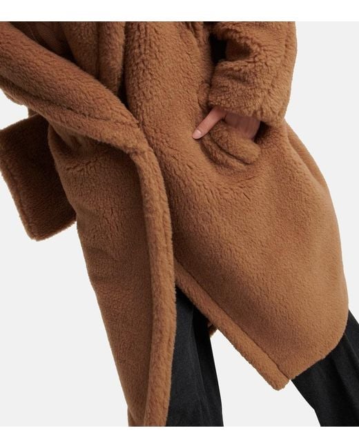 Abrigo Teddy Bear Icon de pelo y seda Max Mara de color Brown