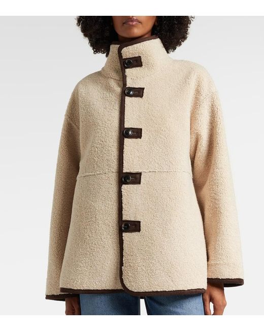 Velvet Brown Jacke Shona Mit Faux Shearling