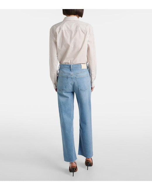 Citizens of Humanity Blue Palma High-Rise Straight Jeans