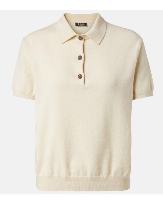 Loro Piana Natural Cashmere Polo Shirt