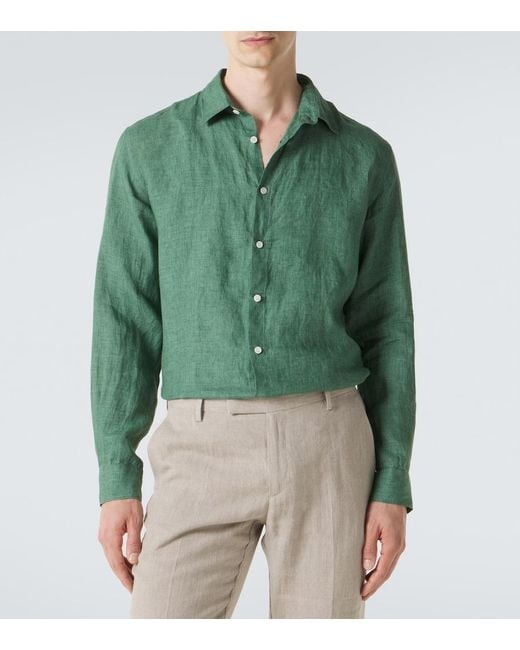 Camicia di Sunspel in Green da Uomo