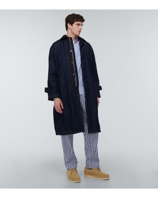 Sacai Blue Denim Coat for men
