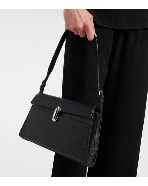 SAVETTE Black Schultertasche Symmetry 26 Aus Leder