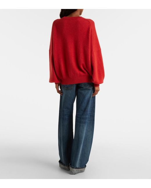Khaite Red Margaux Cashmere Sweater