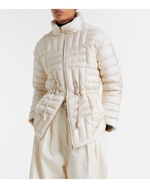 Moncler Natural Antigones Quilted Down Jacket
