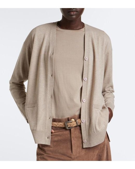 Max Mara Natural Wool Cardigan