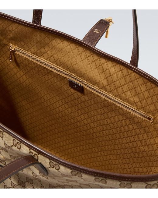 Gucci Natural Jackie Gg Canvas Large Tote Bag for men