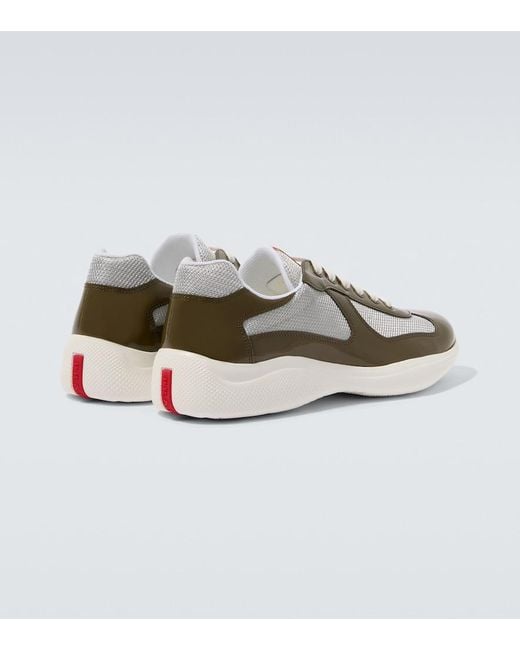 Prada Green America's Cup Sneakers for men